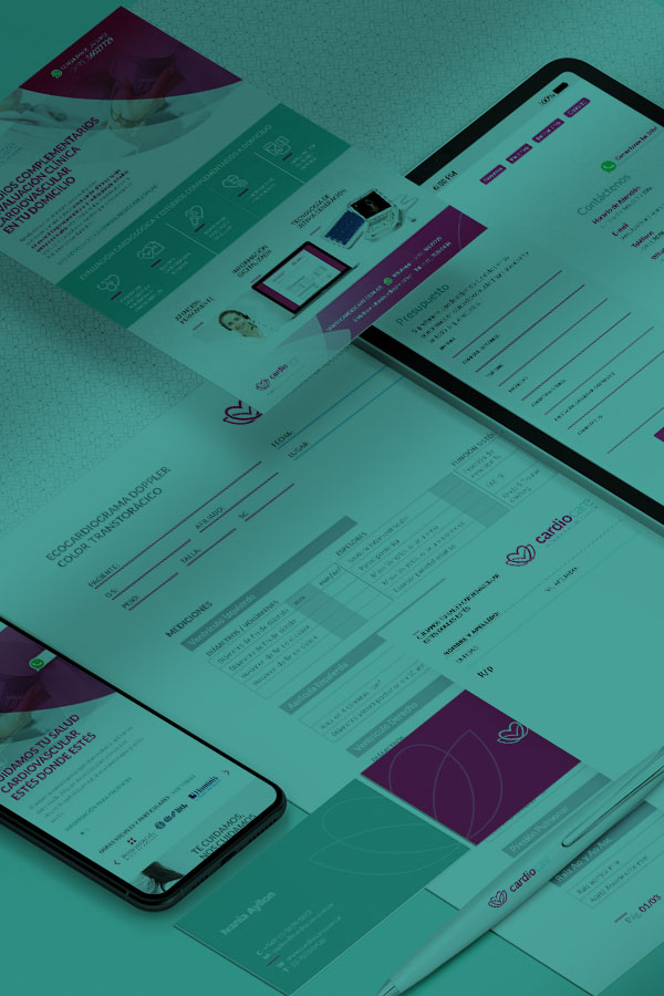 Cardio Care - BRANDING / EDITORIAL DESIGN / INTERACTIVES - Aguaviva - We left Brands