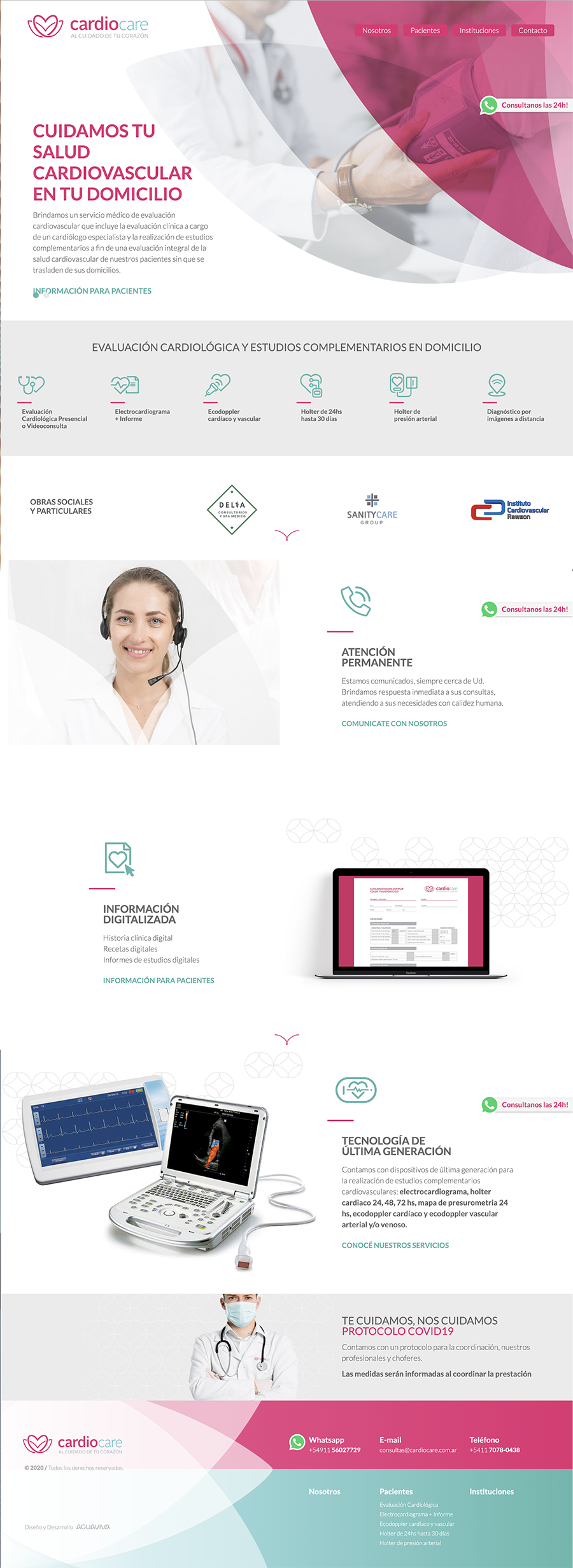 Cardio Care - BRANDING / EDITORIAL DESIGN / INTERACTIVES - Aguaviva - We left Brands