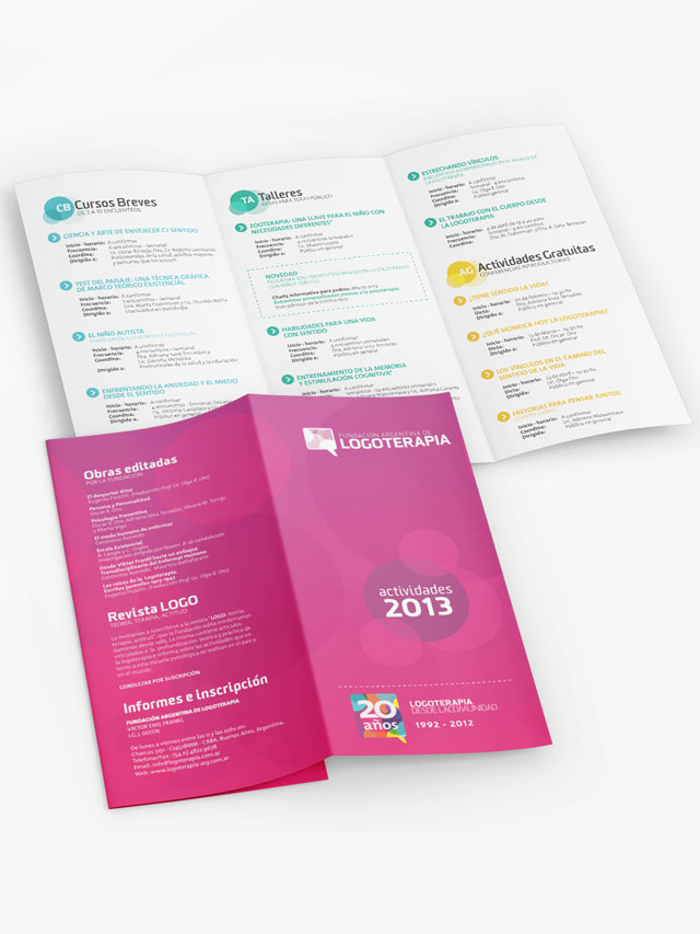 Fundación Argentina de Logoterapia - Branding / Editorial Design / Interactive / Social Media - Aguaviva - We left Brands